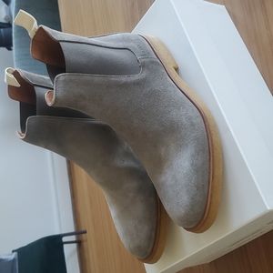 Common Projects Grey Suede Chelsea Boots *New